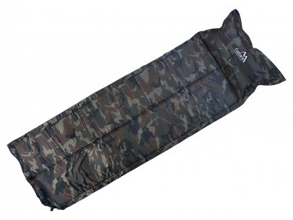 Karimatka samonafukovací s polštářem woodland NAVY 183 x 58 x 2,5cm